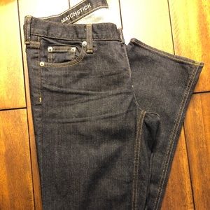 J. Crew dark wash NWT matchstick denim 29R 32L